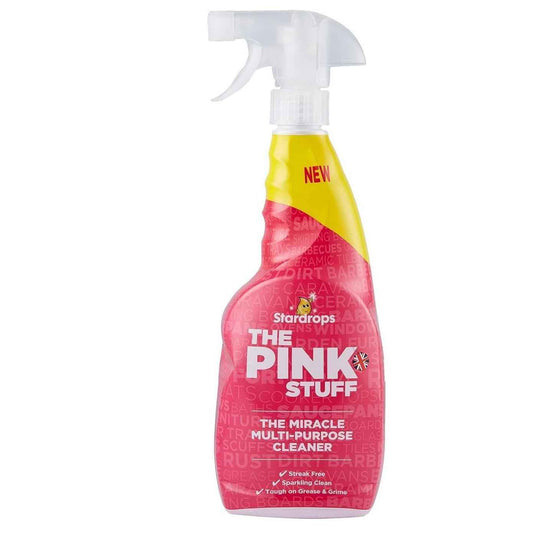 Stardrops Pink Stuff Rhubarb Cleaning Spray 750ml 3-Count – Birthday Gift for Mom Who Loves a Clean Kitchen
