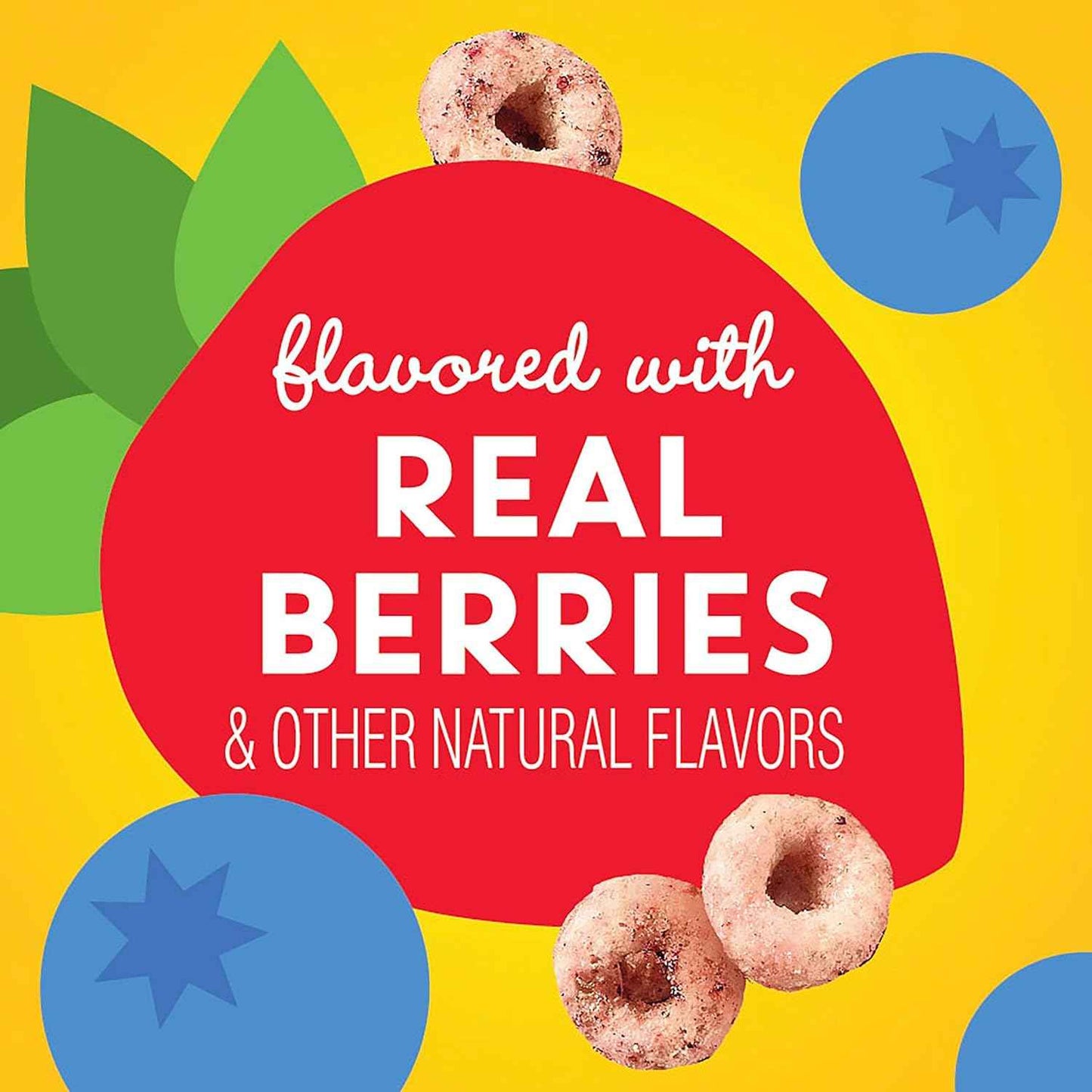 Very Berry Cheerios Gluten Free Cereal 18.6 oz Family Size – Quick Focus Snack for the Home Office and Work Desk
