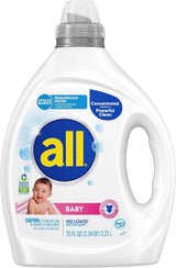 all Baby Laundry Detergent – Hypoallergenic Baby Laundry Detergent Free of Dyes and Irritants for Sensitive Family Skin