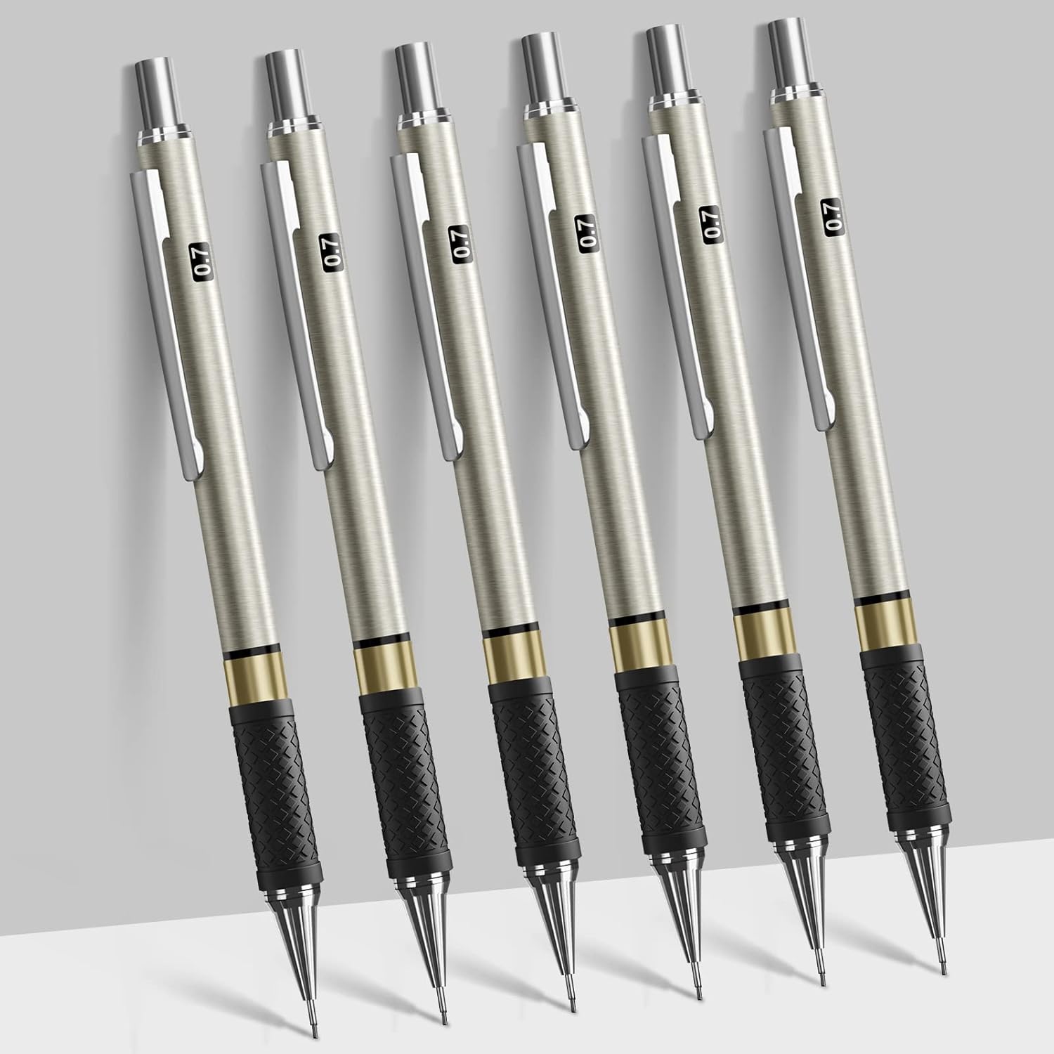Four_Candies_Metal_Mechanical_Pencil_Set_-__Art_Mechanical_Pencils_&_360PCS_HB_Lead_Refills_&_3PCS_Erasers_&_9PCS_Eraser_Refills,_Drawing_Mechanical_Pencils_for_Writing,_Sketching/With_Case