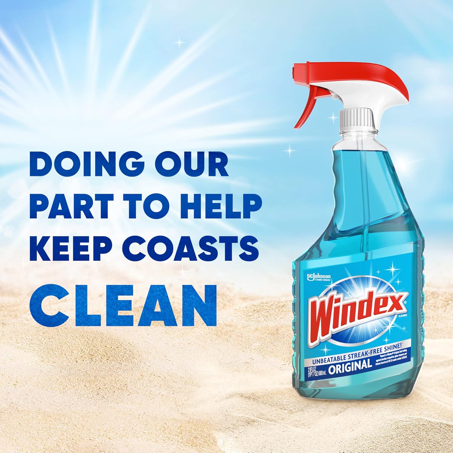 Windex_Glass_and_Window_Cleaner_Spray_Bottle,_Bottle_Made_from_100%_Recycled_Plastic,_Surface_Cleaning_Spray,_Original_Blue_Scent,_23_Fl_Oz_(Pack_of_2)