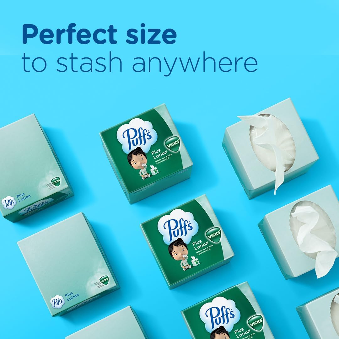 Puffs_Plus_Lotion_with_Vicks_Facial_Tissues,_4_Cubes,_48_Tissues_per_Box_Pack_Napkin
