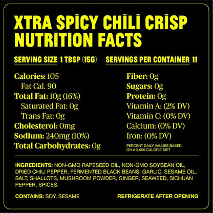 Xtra_Spicy_Chili_Crisp,_Hot_Savory_Tingly_Crunchy_Chili_Oil_Sauce_w_Sichuan_Pepper,_Good_on_Everything_Hot_Sauce,_All-Natural_and_Vegan,_Made_with_Extra_Hot_Chilis