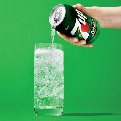 7UP Diet Lemon-Lime Soda, 12 Oz Cans – Sugar-Free Refreshment for Calorie-Conscious Self-Care