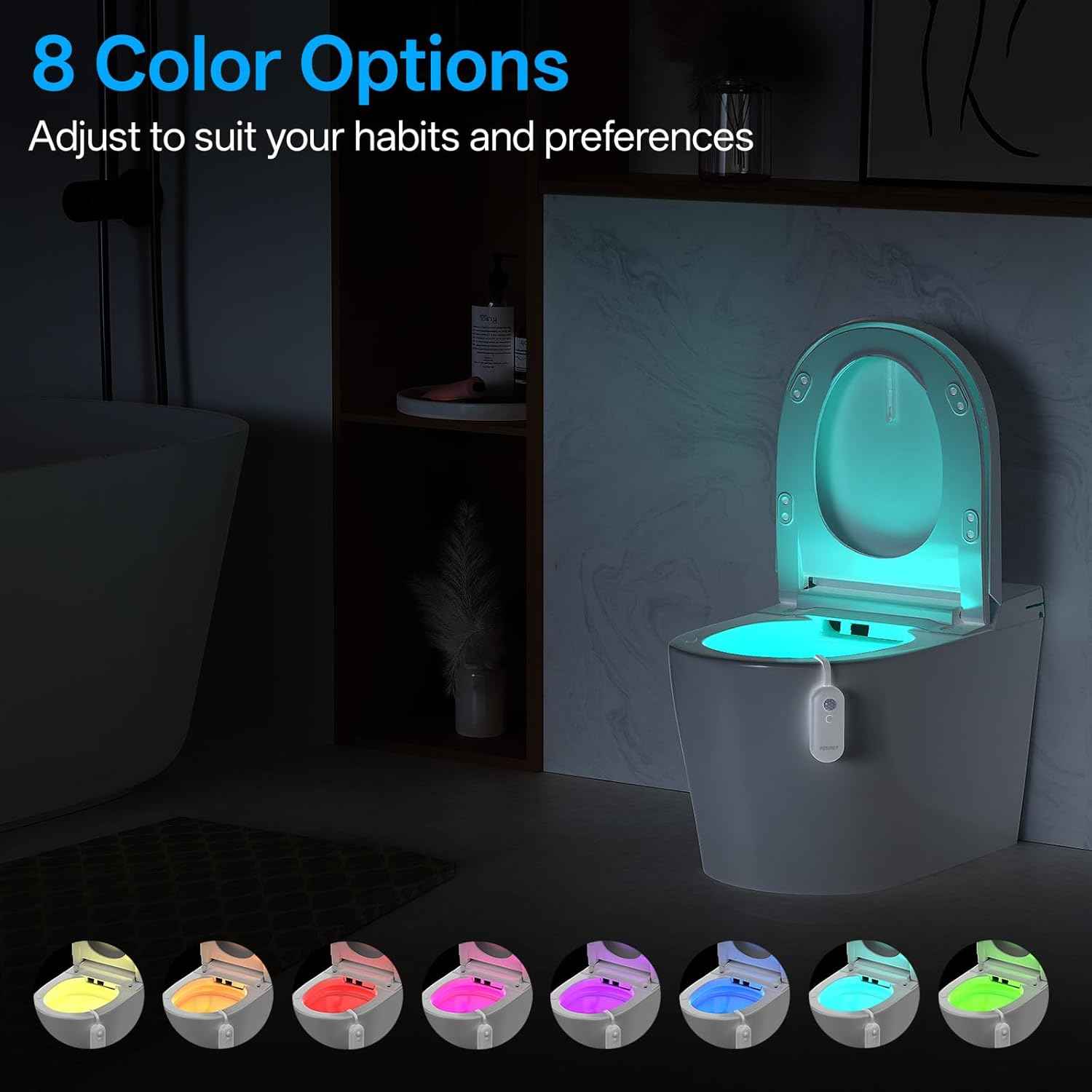 LumiGuard Toilet Night Light for Kids – Motion Activated Bathroom Light for Potty Training