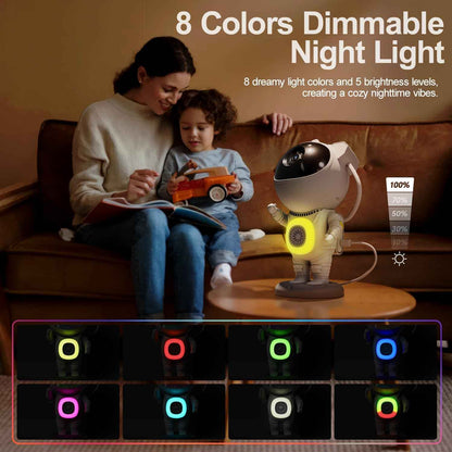 Galaxy Projector Astronaut Night Light – Unique Birthday Gift for Her, Bluetooth Star Projector for Bedroom