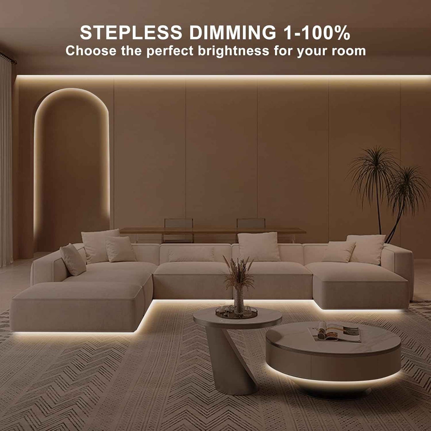 Lumistrips COB LED Strip Light – Flameless Night Lighting for Stairs, Hallways and Bedrooms