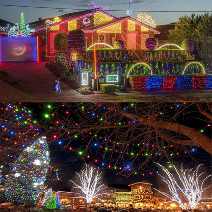 WATERGLIDE 1000 LED String Lights 328ft – Thoughtful Housewarming & Holiday Gift for Her with Remote