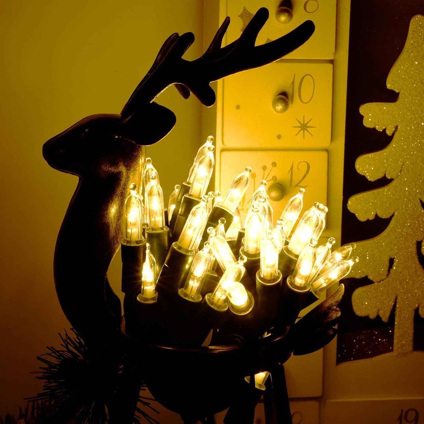 Blissun Minimalist Fairy Lights – Single Strand Battery String Lights in Warm White, Understated Decor for Clean Spaces