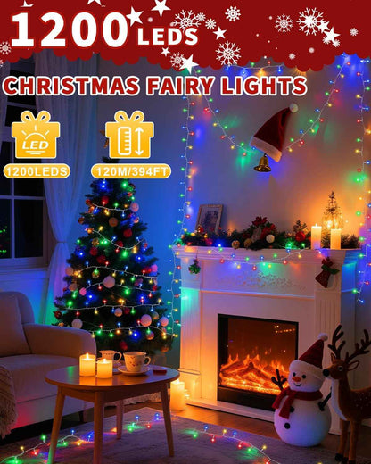 BZBANRN 1200 LED Twinkle Lights with Gift-Ready Packaging, Birthday and Secret Santa Idea for Her, Mom, and Couples