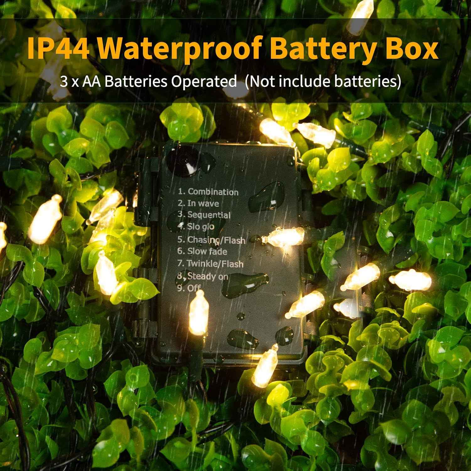 Brightown Battery Fairy Lights for Nursery and Playroom, 18ft 50 LED Child Safe Cool Touch Mini String Lights with 8 Modes for Kids Room