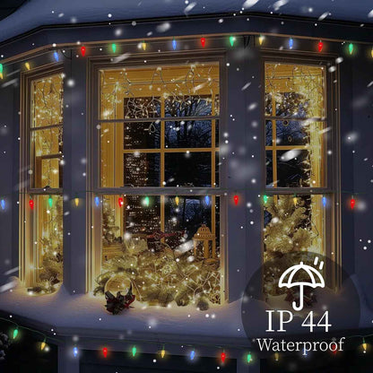 Anycosy C3 100 LED Solar String Lights – Understated Warm White Holiday Lights for Intentional, Uncluttered Home Decor