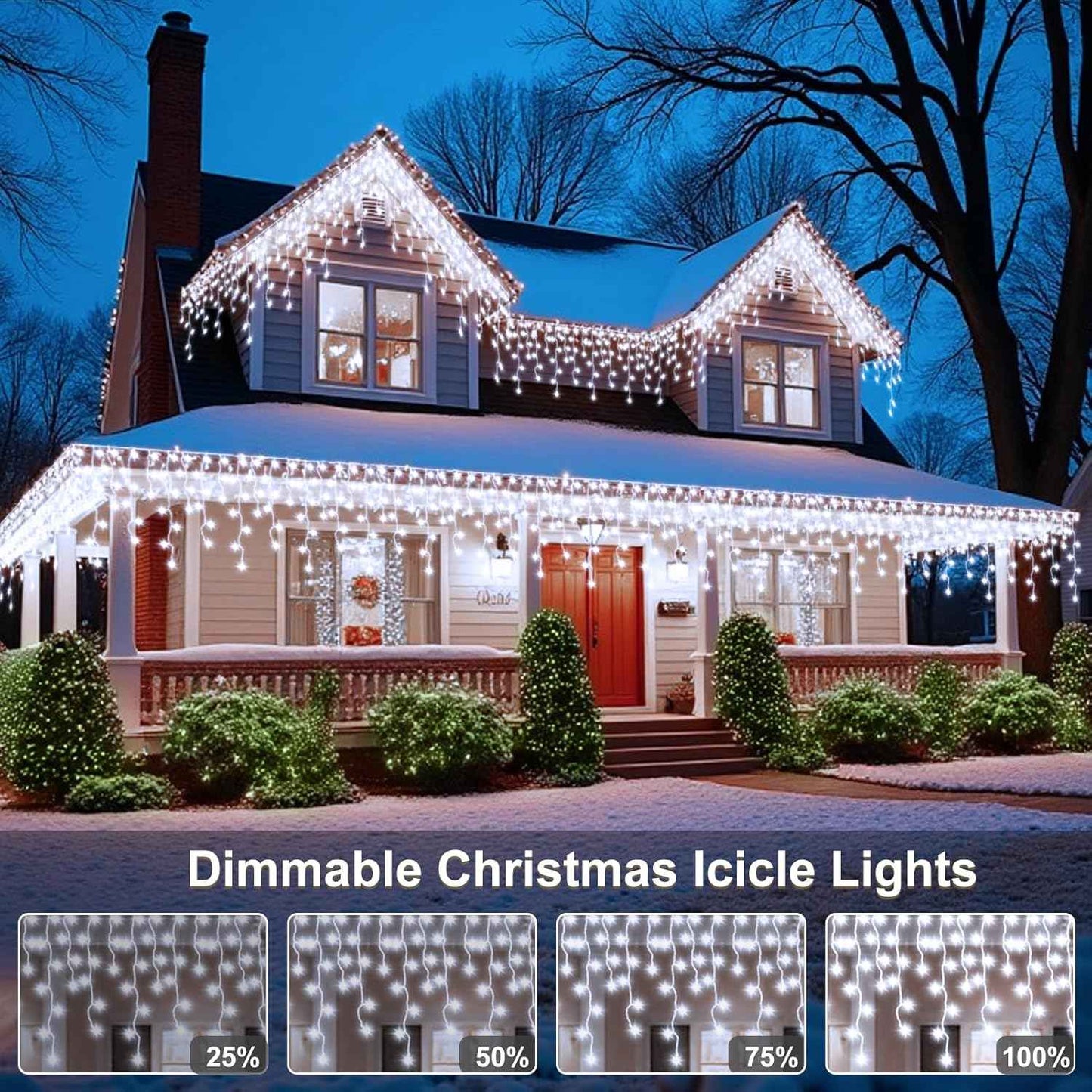echosari Battery Icicle Lights – Flameless and Cool-to-Touch Alternative to Candles for Kids and Pets