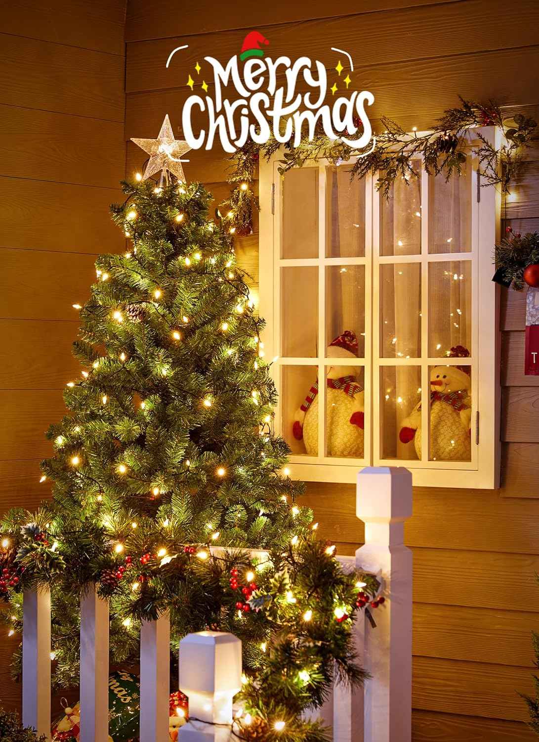 Brightown Fairy Lights – Cozy Housewarming Present for Mom, 100 LED Connectable Patio String Lights Warm White