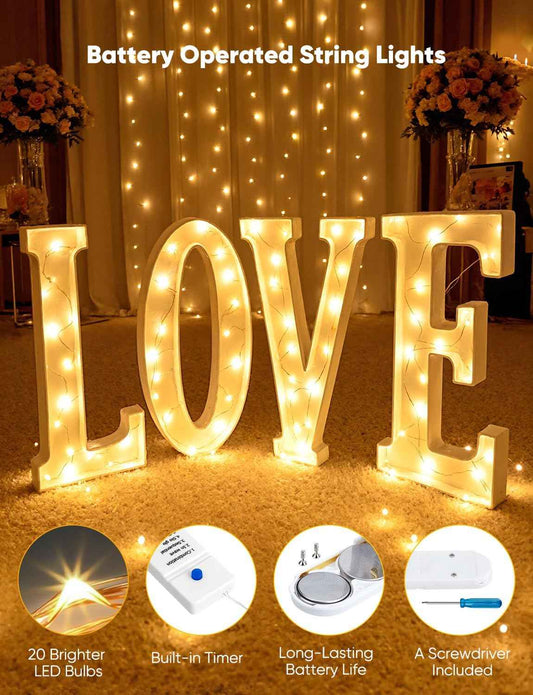 Minetom Fairy Lights 12 Pack – Child-Safe Nursery and Kids Bedroom Night Light, Cool-Touch Battery Operated LED String Lights with Timer