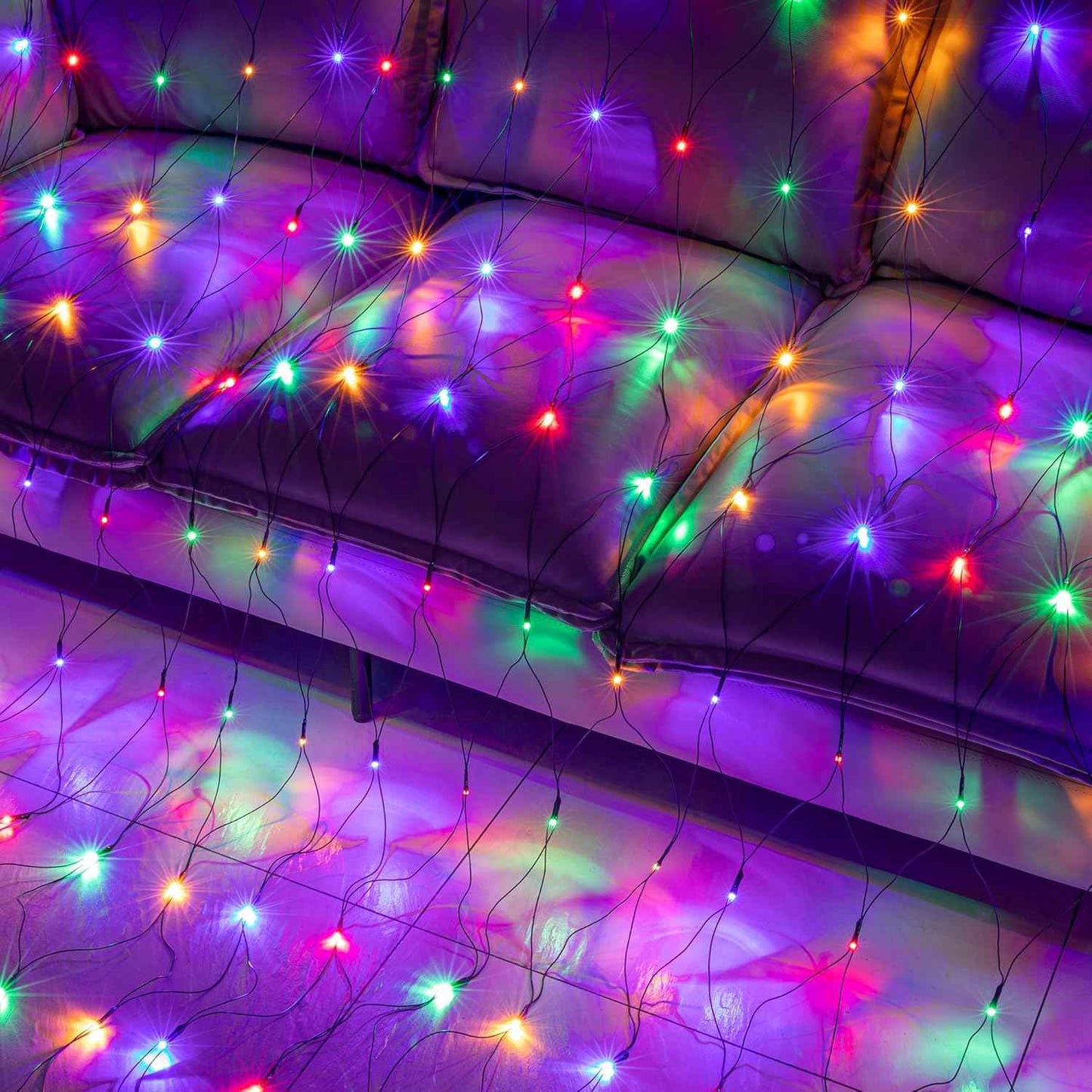 AWQ Warm White Net Lights 200 LED Plug-in for Cozy Bedroom Aesthetic, Window Glow and Living Room Mood Lighting