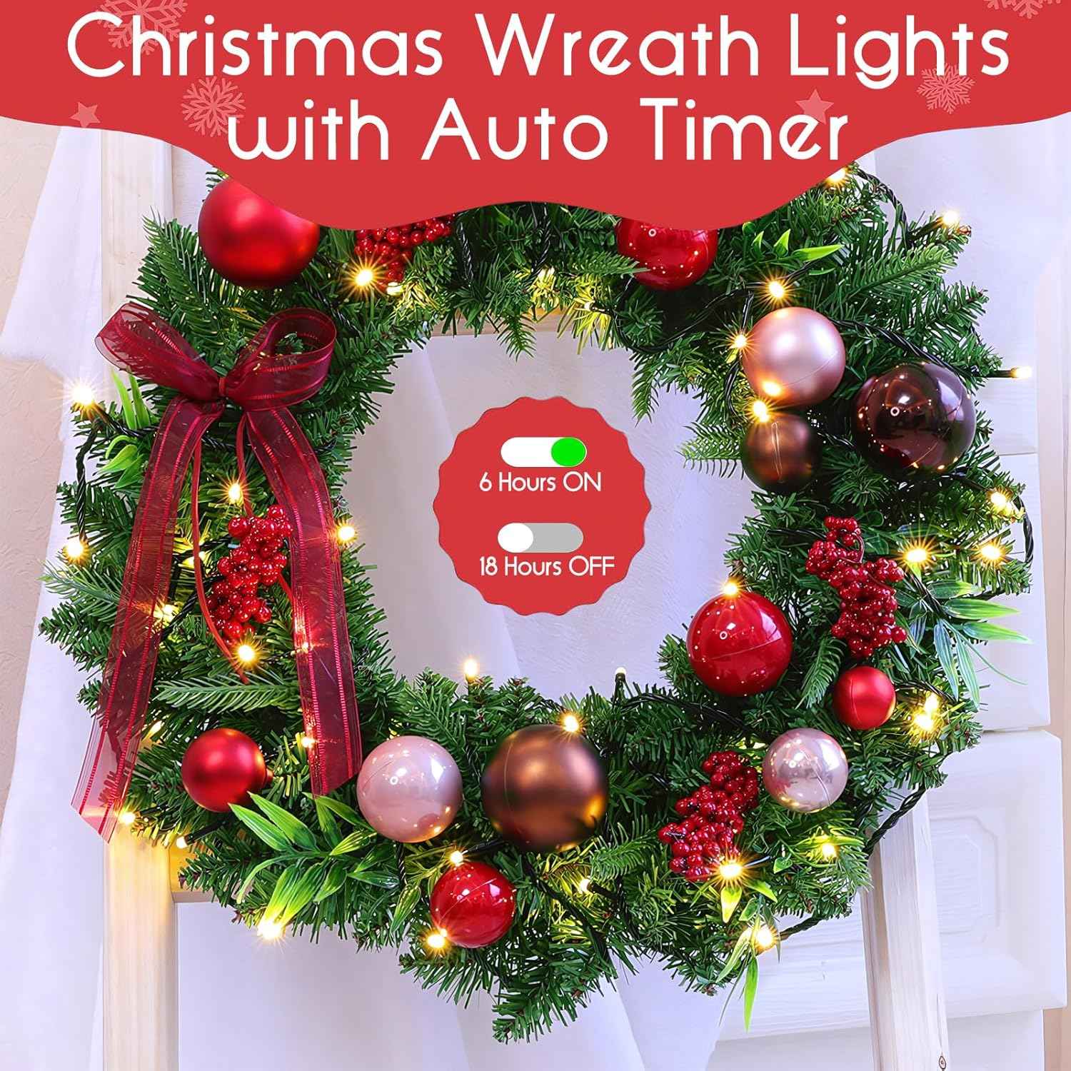 Lumify Home Battery Operated LED Lights - Child Safe Nursery and Playroom String Lighting