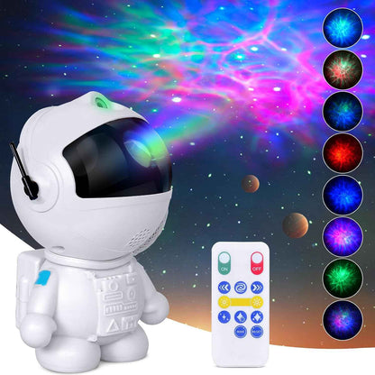 CosmoCast Astronaut Star Projector – Parent-Approved Bedtime Light for Toddlers, Dimmer and Blue-to-Red Mode for Fear of the Dark