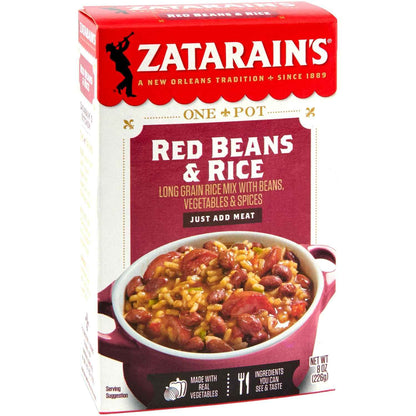 Zatarain's Red Beans & Rice, 8 oz — Mildly Spiced Family Side for the Shared Kitchen Table