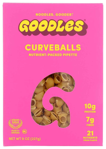 Goodles Curveballs Pasta, 8 OZ – Quick Lunchbox Side for School-Aged Kids, Better-for-You Pantry Staple