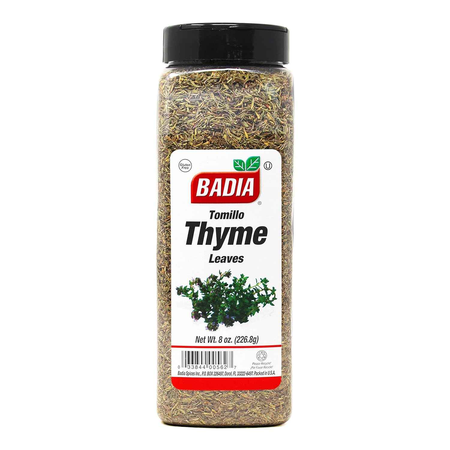 Badia Dried Thyme 8 oz Jar – Additive Free Seasoning for Wellness Focused Kitchens