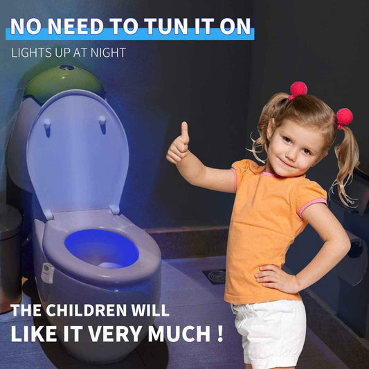 LumiPals Toilet Night Light – Fall Prevention Night Light for Elderly, Motion Activated Bathroom Safety LED
