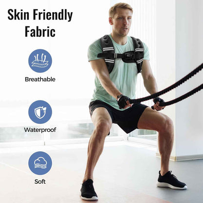 Weighted Vest – Mindful Strength Building for Home Wellness Routines, Comfortable Neoprene for Walking Therapy