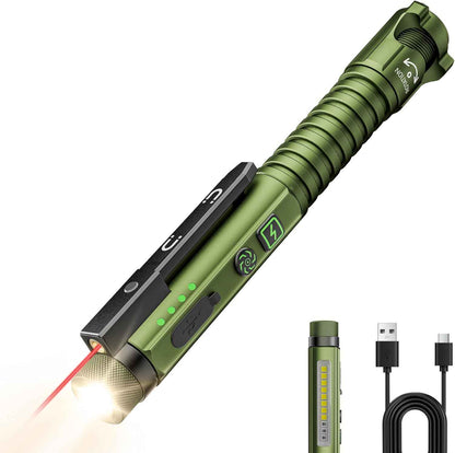 EDC Flashlight Rechargeable – Practical Graduation Gift for New Drivers and First Apartments