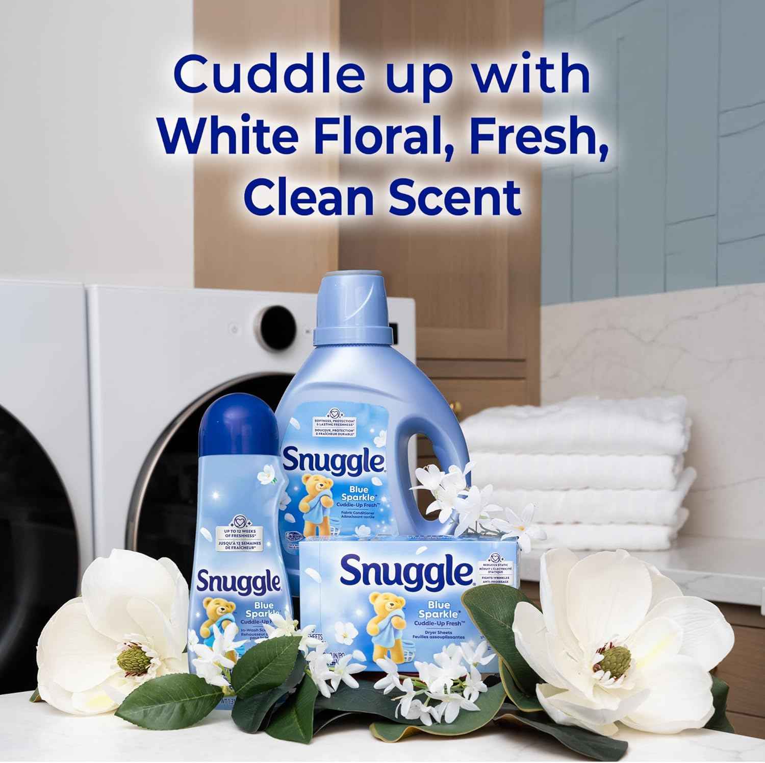 Snuggle In Wash Scent Booster, Laundry Beads for Long-Lasting Freshness, Fragrance Enhancer for Clothes, Bedding & Activewear, HE Safe