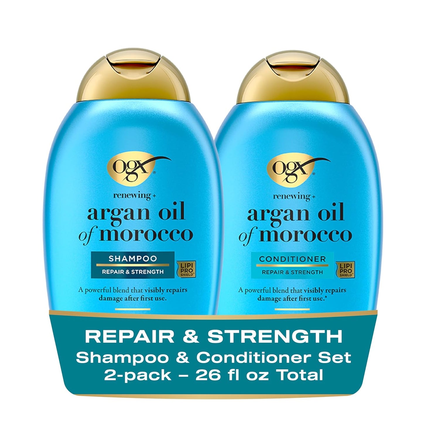 OGX_Renewing_+_Argan_Oil_of_Morocco_Shampoo_&_Conditioner_Set,_Damage_Repairing_Shampoo_&_Conditioner_Helps_Strengthen_&_Repair_Dry,_Damaged_Hair,_Sulfate-Free_Surfactants,_13_fl._Oz,_2_Pack