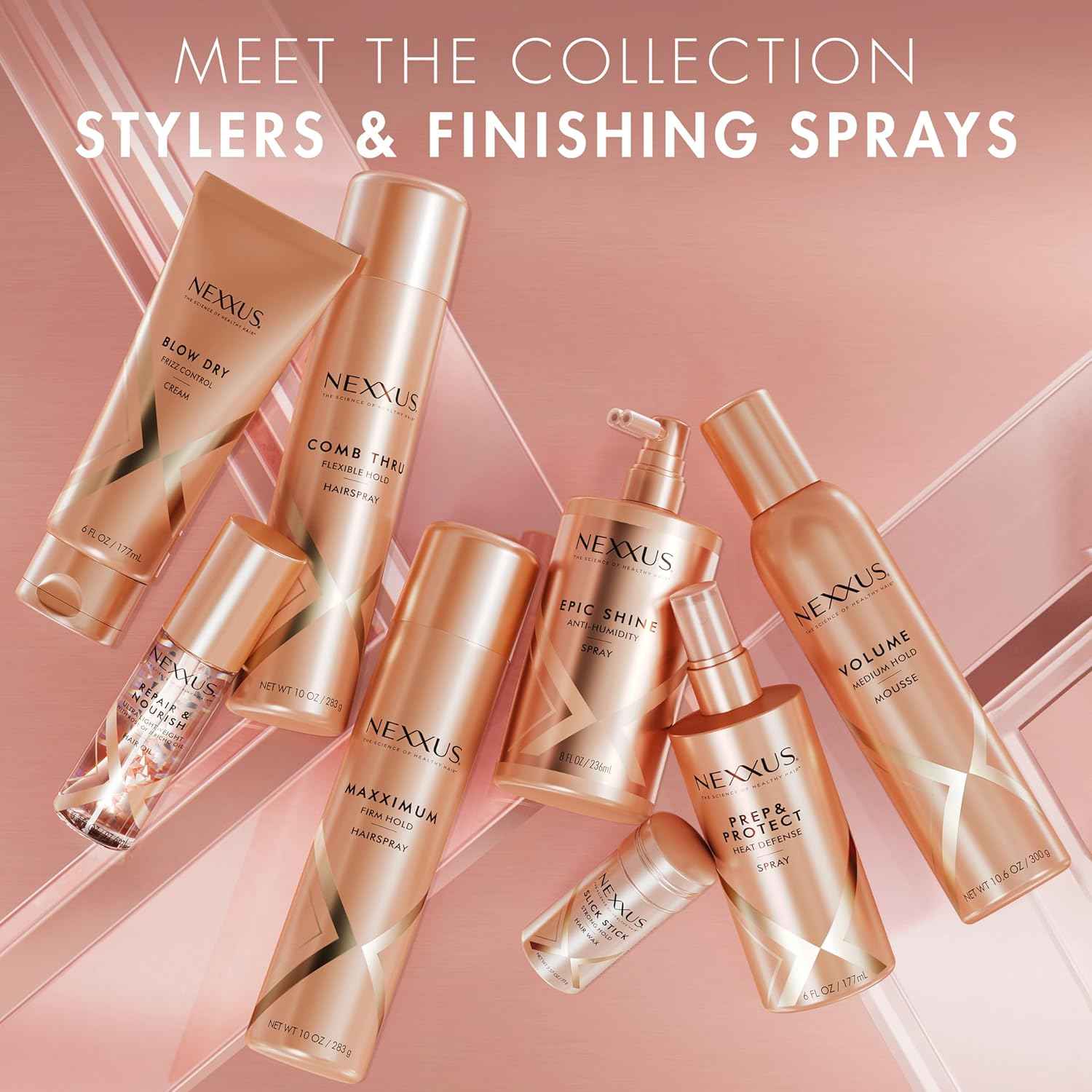 Nexxus Styling Spray XXL Finish Volume Medium Hold Hairspray Powered by STYLEPROTECT Technology