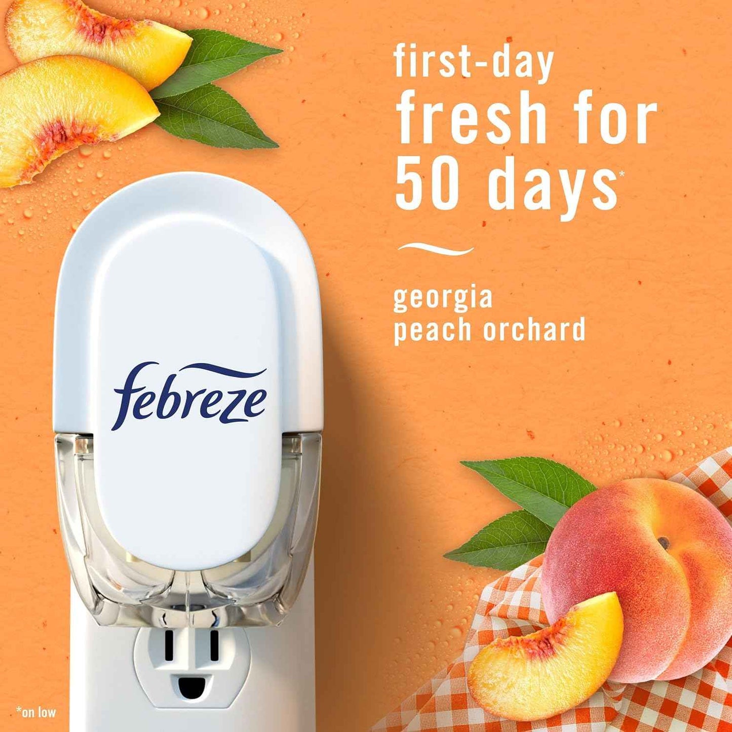 Febreze Plug In Air Freshener, Odor-Fighting Scented Oil Refill, Air Fresheners for Home and Bathroom and Kitchen, Long Lasting for Strong Odors