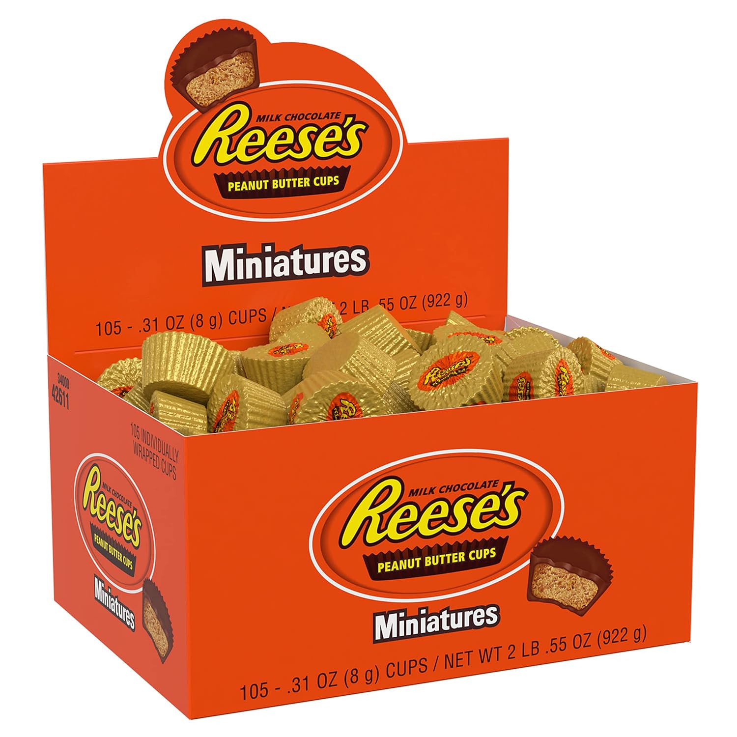 REESE'S_Miniatures_Milk_Chocolate_Peanut_Butter_Cups,_Candy_Packs,_0.31_oz_(105_Pieces)