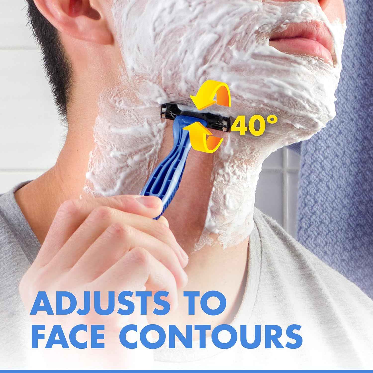 Gillette Mach3 Men's Disposable Razors, 3 Count