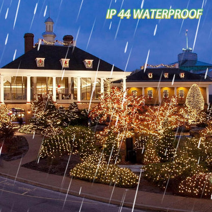 FUNPENY_164FT_500_LED_Christmas_Indoor_Outdoor_Decorative_String_Lights,_8_Modes_Waterproof_Green_Wire_LED_Fairy_Light_for_Christmas_Party_Wedding_Garden_Home_Decoration_(Warm_White)