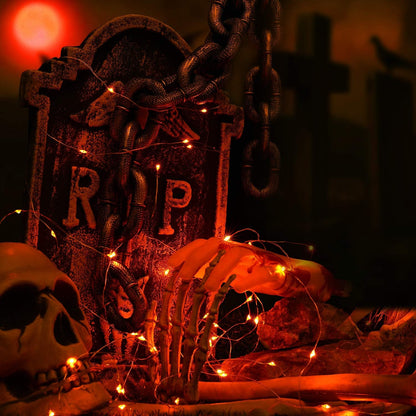 BrizLabs_Orange/Purple_Halloween_Lights,_19.47ft_60_LED_Orange_Fairy_Lights_String,_2_Modes_Battery_Halloween_String_Light,_Indoor_Silver_Wire_Twinkle_Light_for_Christmas_Thanksgiving_Party_Carnival_Decor