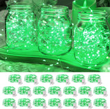 20 Pack LED Fairy Lights Battery Operated,7FT 20 LED Waterproof Mini Twinkle String Lights Battery Powered for Christmas Mason Jars Party Cool White