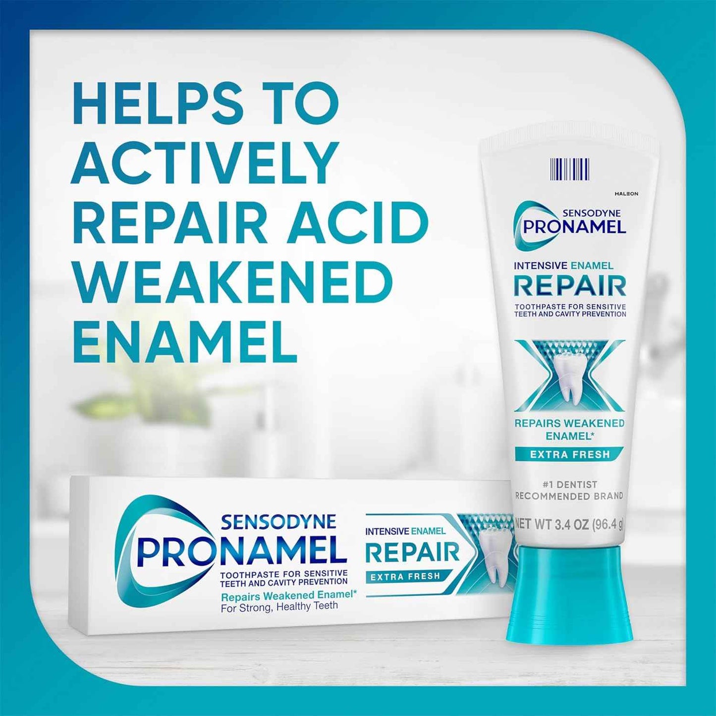 Sensodyne Pronamel Intensive Enamel Repair Toothpaste for Sensitive Teeth, to Reharden and Strengthen Enamel, Extra Fresh - 3.4 Ounces (Pack of 4)