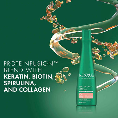 Nexxus Unbreakable Anti Breakage Conditioner for Strengthening for Fine and Thin Hair Hair Care Powered by DURAPLEX FORITIFIER Technology with Thickening Complex 13.5