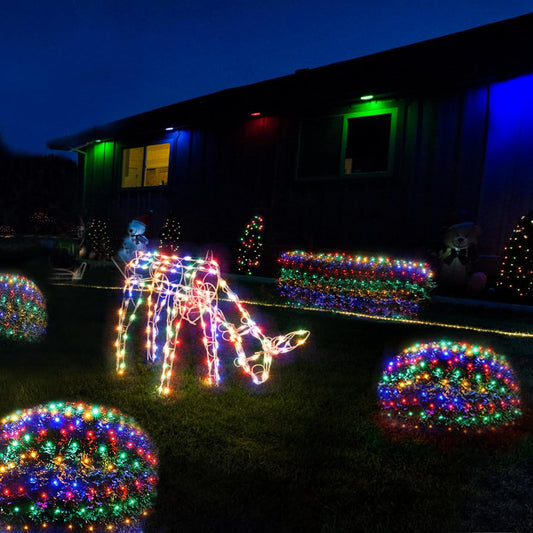 WBao_Solar_Christmas_Lights_Outdoor_200LED_8.4ft_x_5.2ft_Christmas_Net_Lights_with_Remote,_8_Lighting_Modes,_Timer,_Waterproof_for_Lawn,_Bushes,_Shrubs,_Trees_Outdoor_Xmas_Decorations,_Multicolor