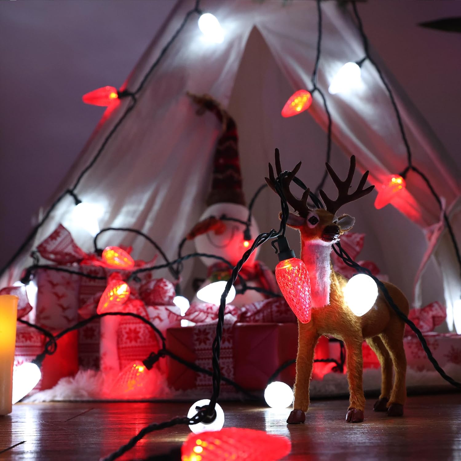 Brizled_Red_&_White_Christmas_Lights,_33ft_50_LED_Faceted_C9_String_Outdoor,_Connectable_Christmas_Tree,_UL_Certified_Indoor_Xmas_Waterproof_for_House_Roof_Party_Decor