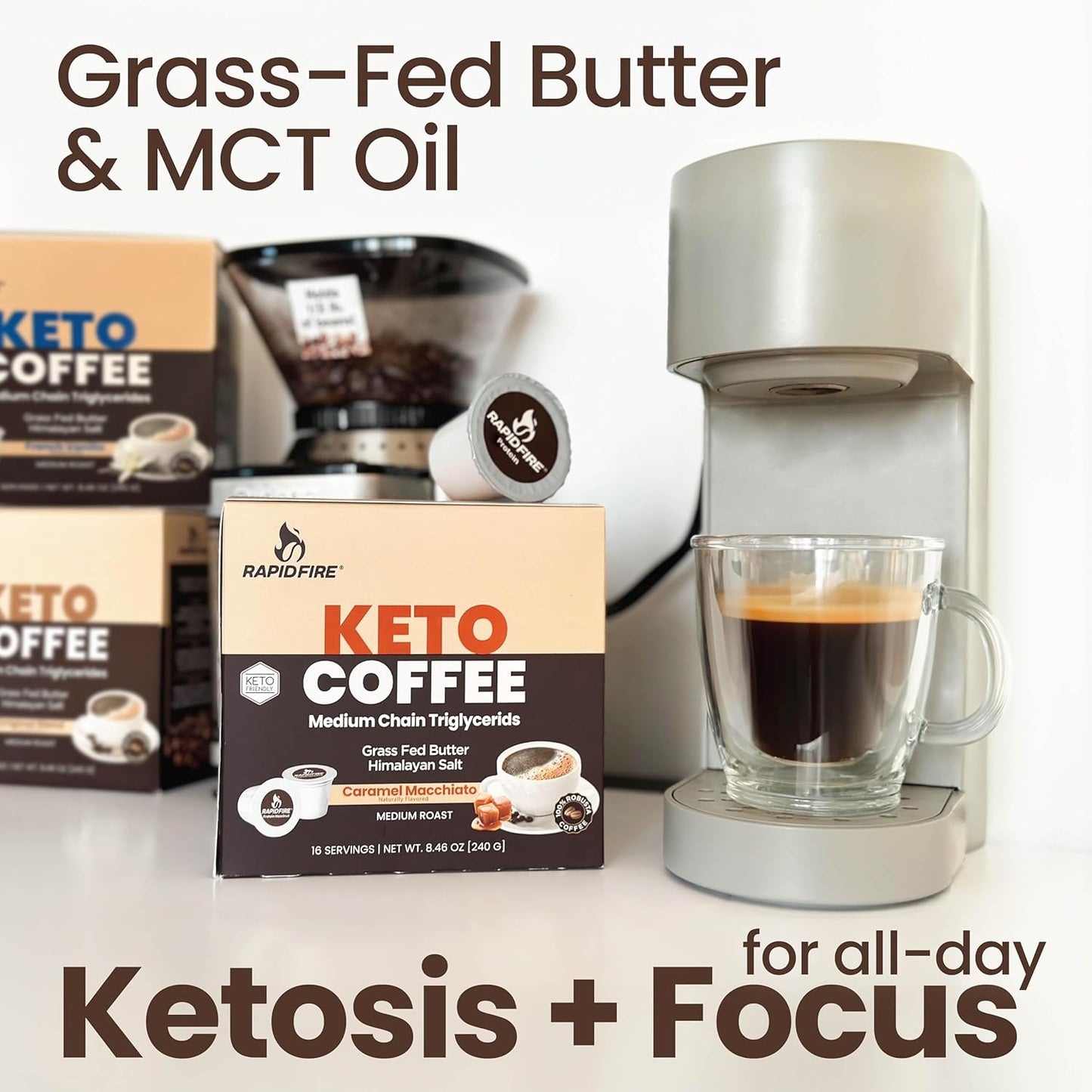 Rapidfire_Caramel_Macchiato_Ketogenic_High_Performance_Keto_Coffee_Pods,_Supports_Energy_&_Metabolism,_Weight_Management,_Single_Serve_K_Cup,_Brown,_16_Count