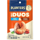 PLANTERS Nut Duos, Flavored Nuts, Peppercorn Pistachios & Parmesan Cashews 5oz