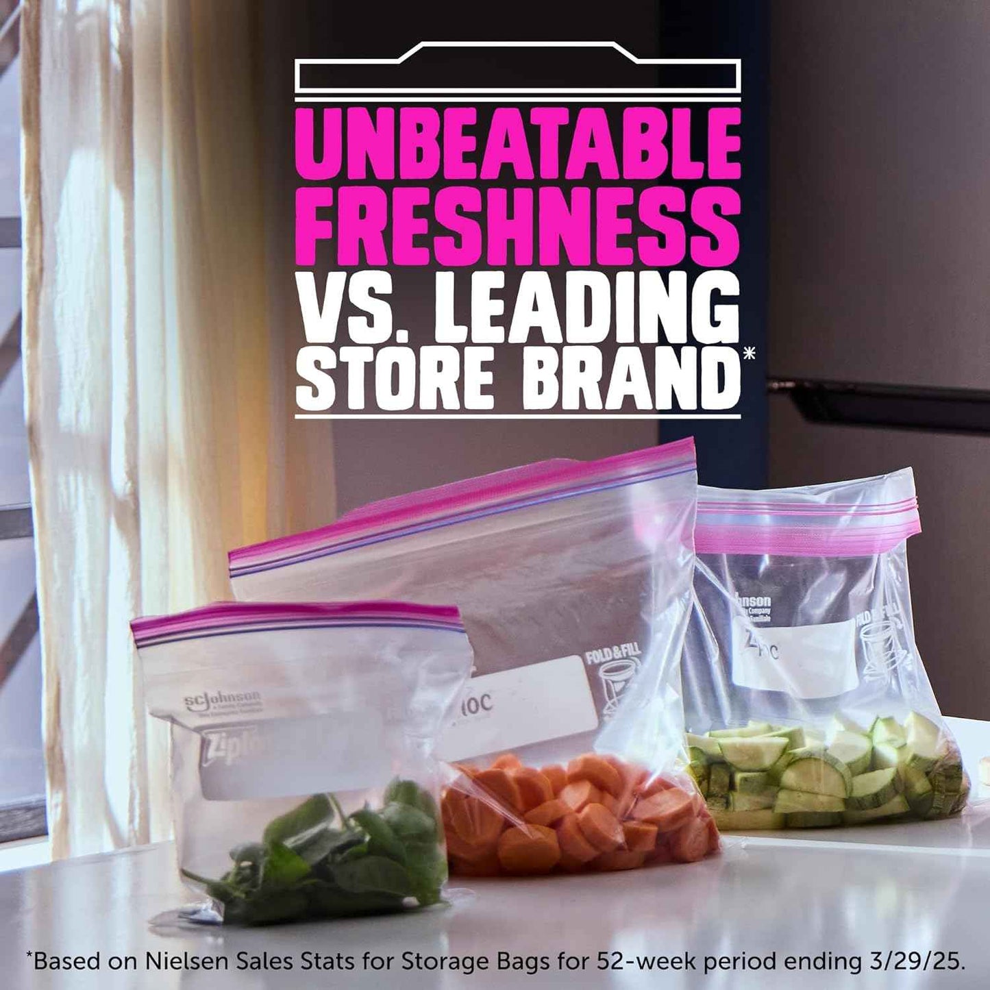 Ziploc Gallon Food Storage Bags, Stay Open Design with Stand-Up Bottom, Easy to Fill