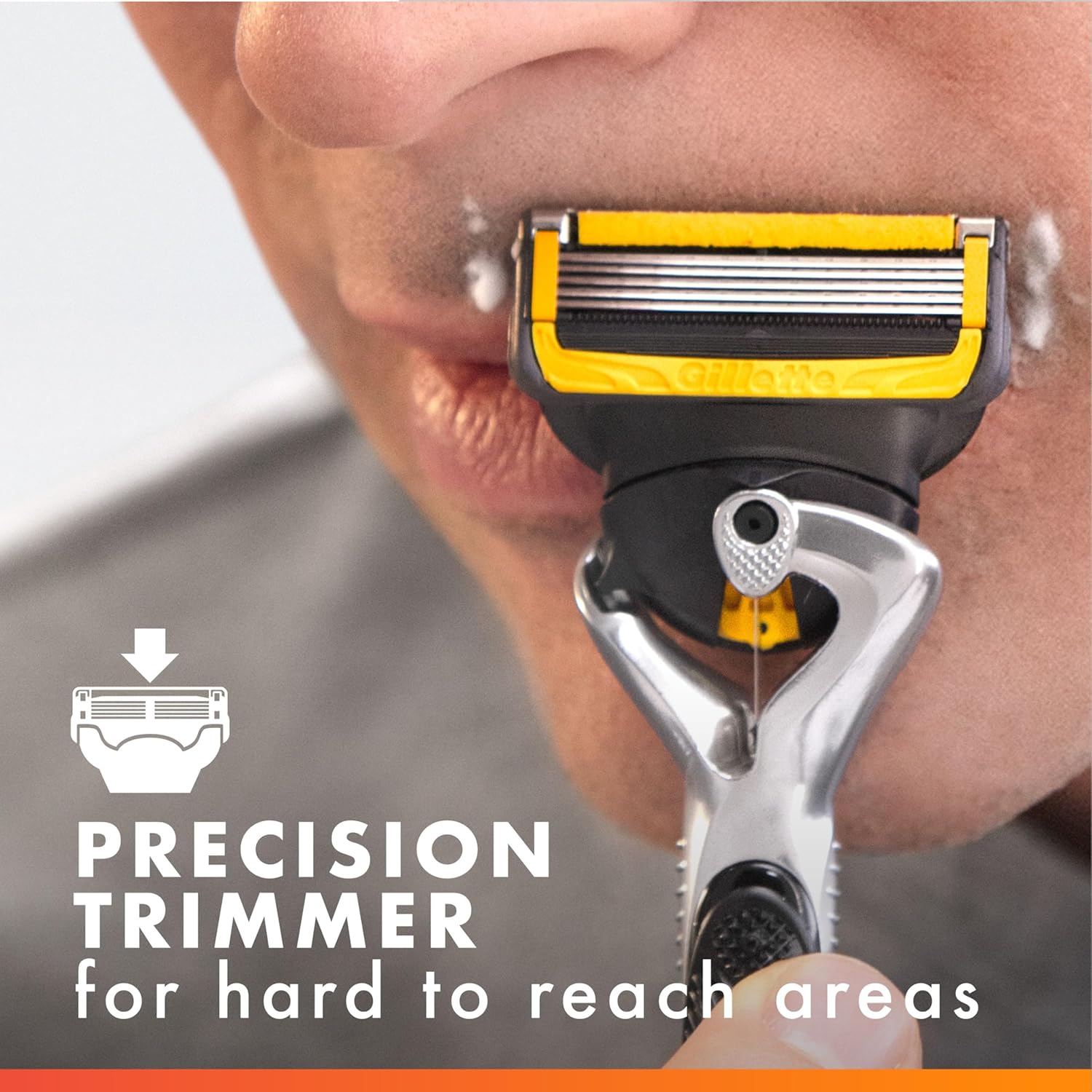 Gillette_ProGlide_Shield_Men's_Razor,_5-Blade_Razor_with_Precision_Trimmer,_1_Handle_and_4_Refills