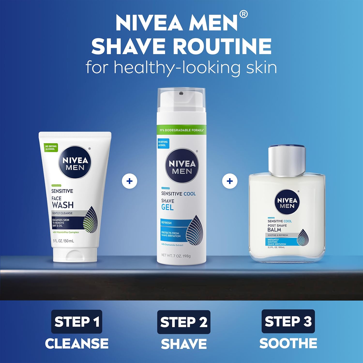 NIVEA_MEN_Sensitive_Cool_Post_Shave_Balm,_Enriched_with_Chamomile_and_Seaweed_Extracts,_Alcohol_Free_After_Shave_Balm_for_Men,_3.3_Fl_Oz_Bottle,_Pack_of_3