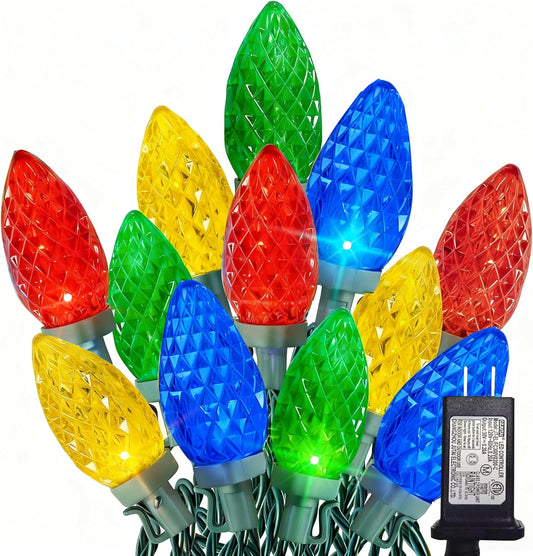 Dazzle_Bright_C9_Christmas_String_Lights,_100_LED_66_FT_Waterproof_Connectable_Green_Wire_Fairy_Lights,_Christmas_Lights_for_Indoor_Outdoor_Home_Yard_Xmas_Tree_House_Decorations_(Multi-Colored)