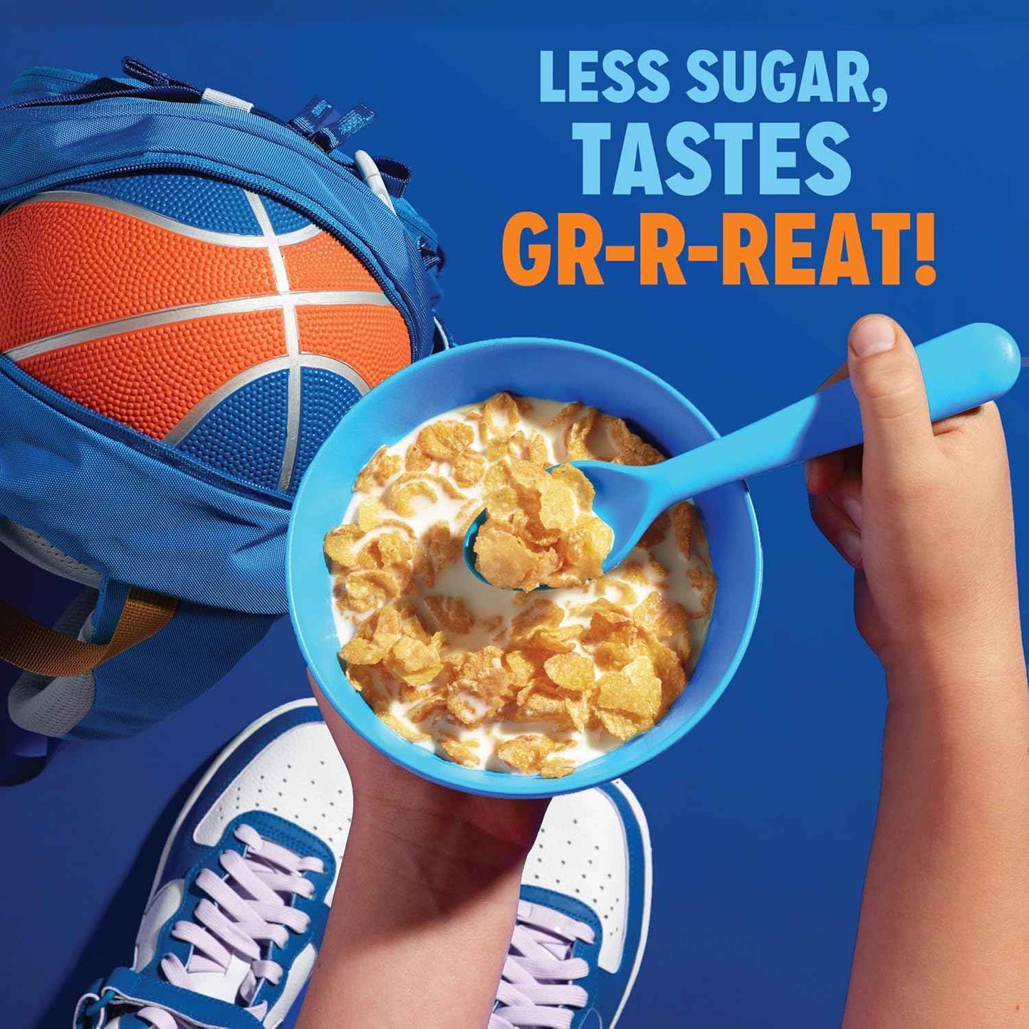 Kellogg's Frosted Flakes 25% Less Sugar Breakfast Cereal, Family Size