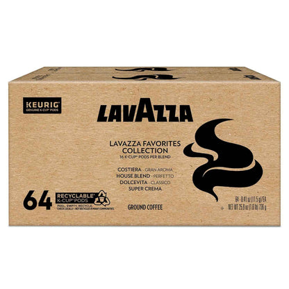 Lavazza Favorites Collection, Single Serve Keurig® K-Cup® Pods, Light and Medium Roast Coffees