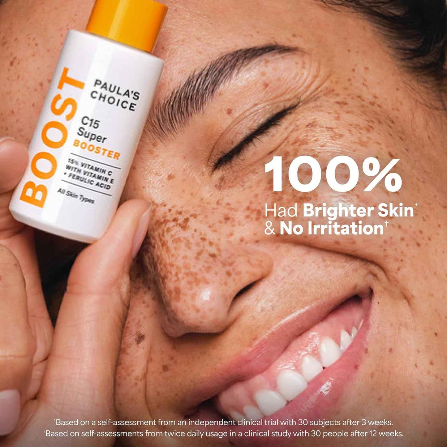 Paula's Choice BOOST C15 Super Booster, 15% Vitamin C Serum for Face, Face Serum with Vitamin E & Ferulic Acid for Discoloration & Glow, Fragrance-Free